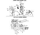GE DDG7188PML gas valve burner assembly diagram