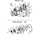 GE DDC4492ABL blower & drive asm. (gas) diagram
