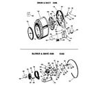 GE DDC4580VCL blower & drive asm. (gas) diagram