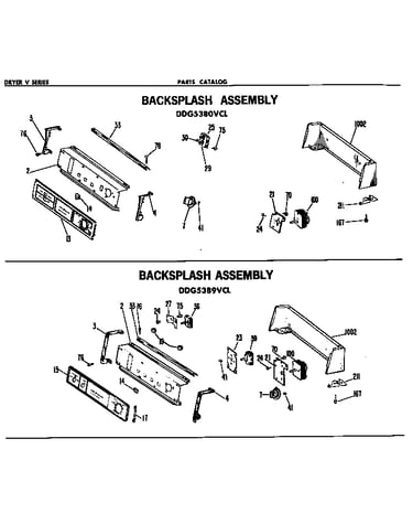 Backsplash assembly