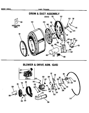 Blower & drive asm. (gas)