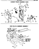 Gas & valve burner assembly