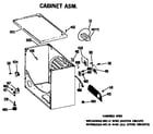 GE DDG8280VCC cabinet asm. diagram