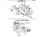 GE DDG9280VCC gas valve & burner assembly diagram