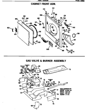 Gas valve & burner assembly