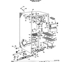 GE TFF20VAB freezer section diagram