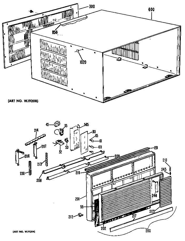 Cabinet/grille