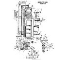 GE TFF24RLB freezer door diagram