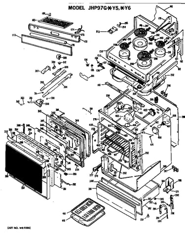 Electric range assembly
