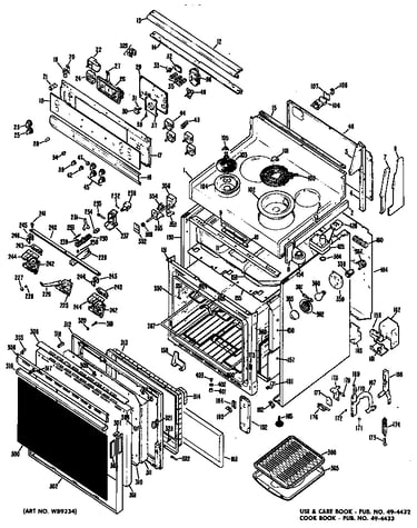 Electric range assembly