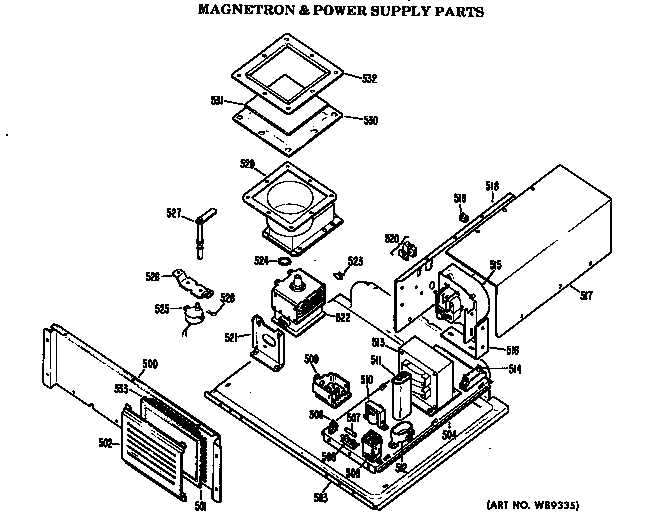 Magnetron & power supply parts
