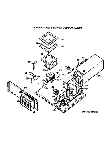 Magnetron & power supply parts