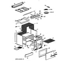 Hotpoint RAS24W electric range assembly diagram