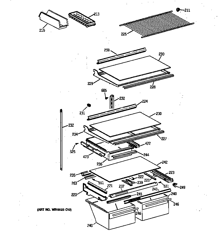 Shelf parts