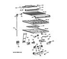 Hotpoint CTG25GAXERWW compartment separator parts diagram