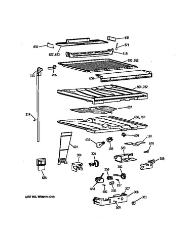 Compartment separator parts
