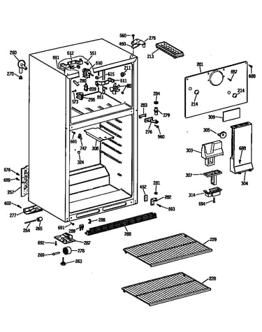 Cabinet/shelves