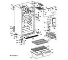 Hotpoint CTX16BYSFRAD cabinet/shelves diagram