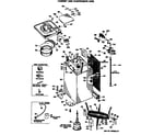 Hotpoint WLW3600SBLWH cabinet and suspension asm. diagram