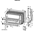 Hotpoint CTX18EASQRAD freezer door diagram