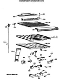 Compartment separator parts