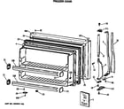Hotpoint CTX18LASQLAD freezer door diagram