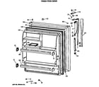 Hotpoint CTX18LASQLAD fresh food door diagram