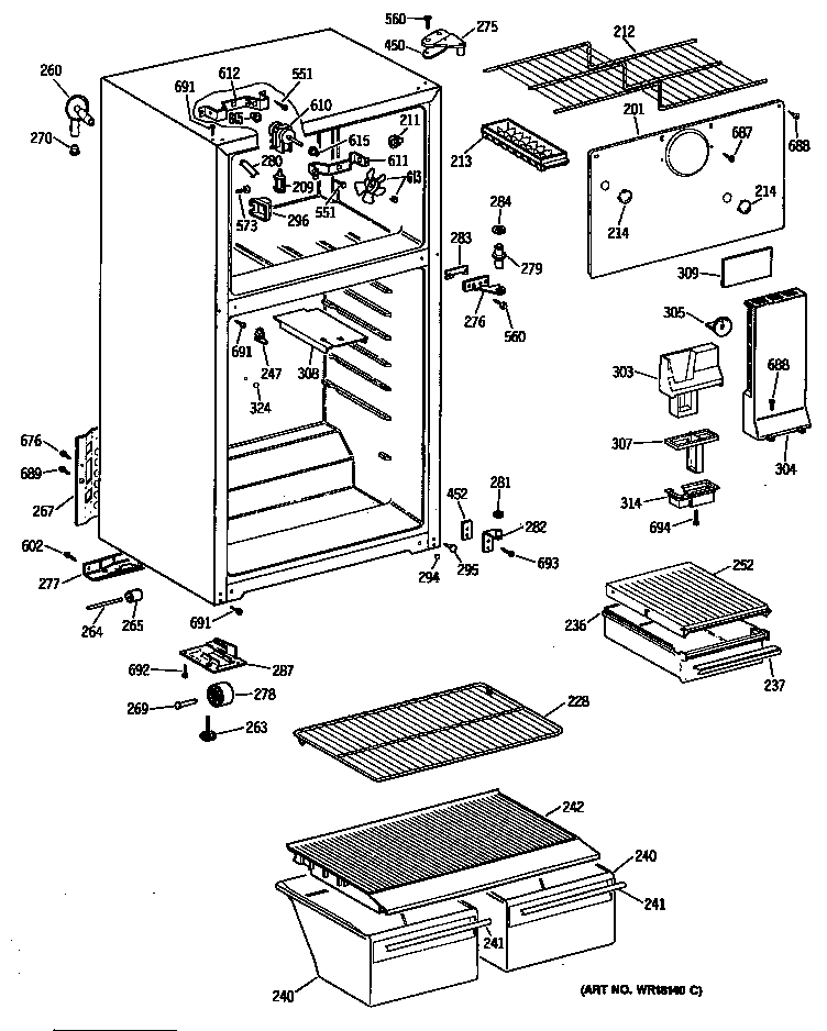 Cabinet/shelves