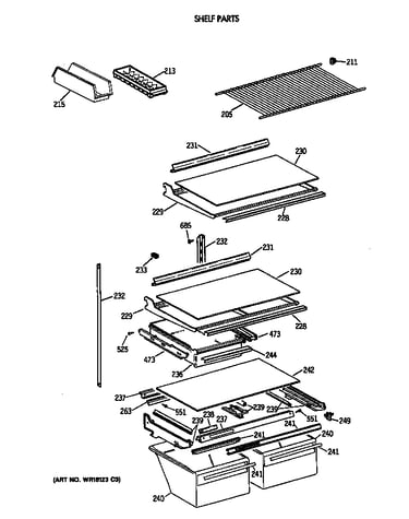 Shelf parts