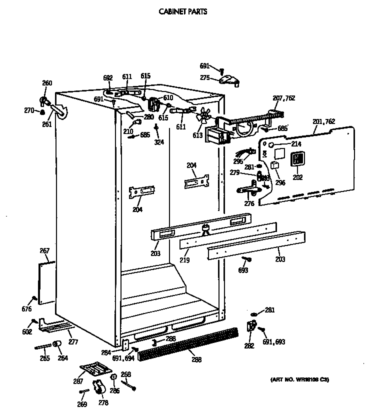 Cabinet parts