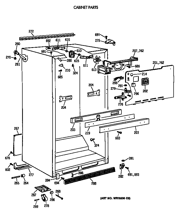 Cabinet parts