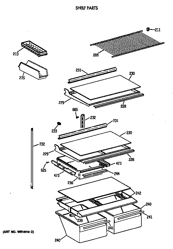 Shelf parts