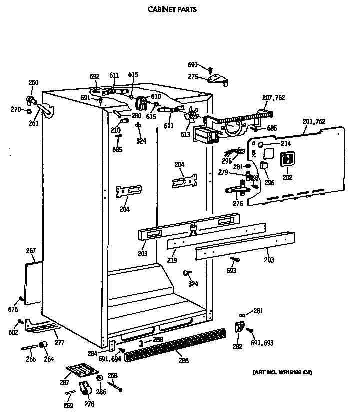 Cabinet parts