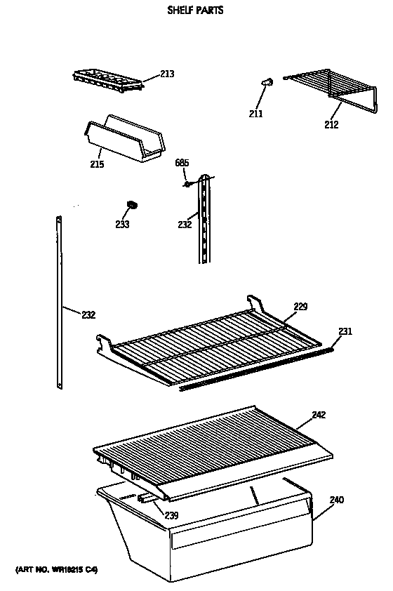 Shelf parts