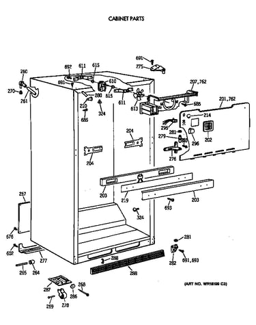 Cabinet parts