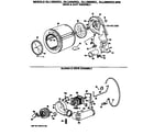 Hotpoint DLL1550RCL drum & duct assembly diagram