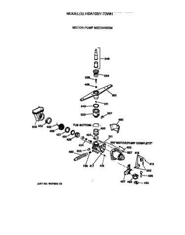 Motor-pump mechanism