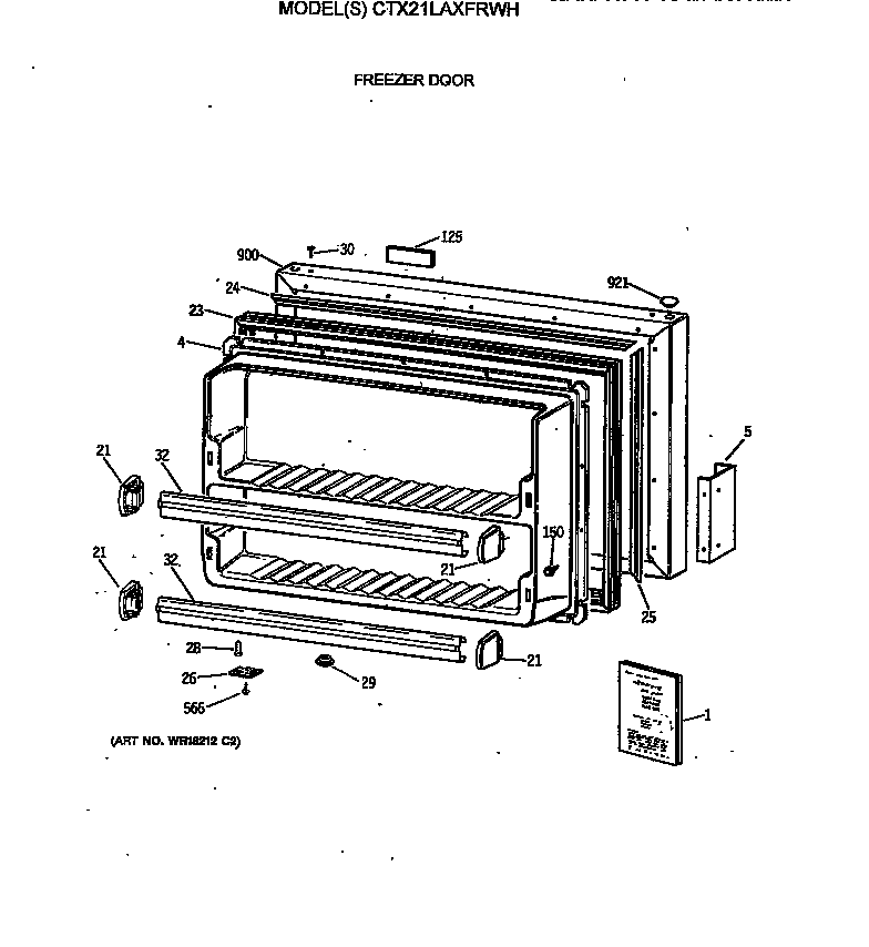 FREEZER DOOR