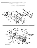 Backsplash, blower & drive assembly