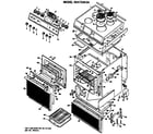 Hotpoint RS47G*04 range assembly diagram