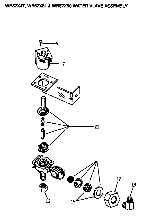 Water valve assembly