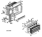 Hotpoint KC610AMT1 cabinet/grille diagram