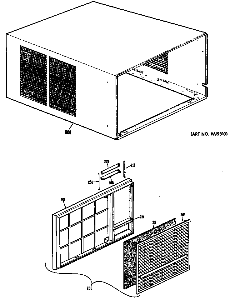Cabinet/grille