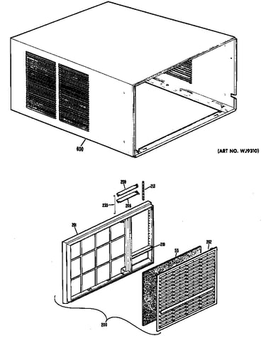 Cabinet/grille