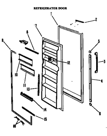 Refrigerator door