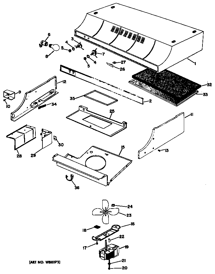 Rangehood assembly