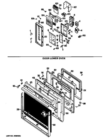 Door lower oven