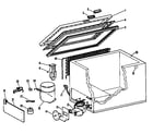 Hotpoint FH5CFC freezer assembly diagram