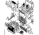 Hotpoint RH961G*H1 range assembly diagram