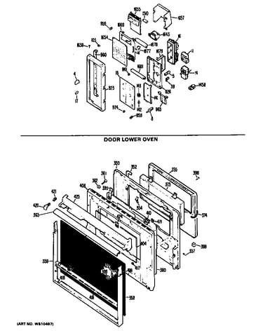 Door lower oven